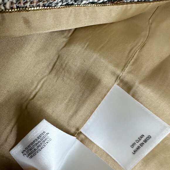 NWT Anne Klein Tweed Lined Cardigan‎ Blazer NEW Women's 4 Geometric - Picture 4 of 10